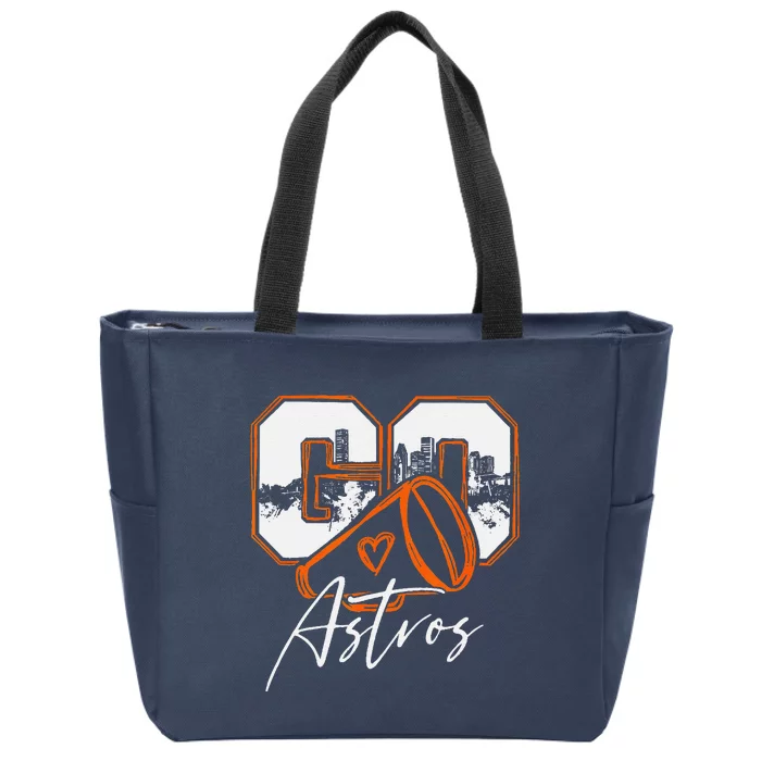 Go Cheer Astro.S Sports Go Cheer Astro.S Sports Girl Friend Zip Tote Bag