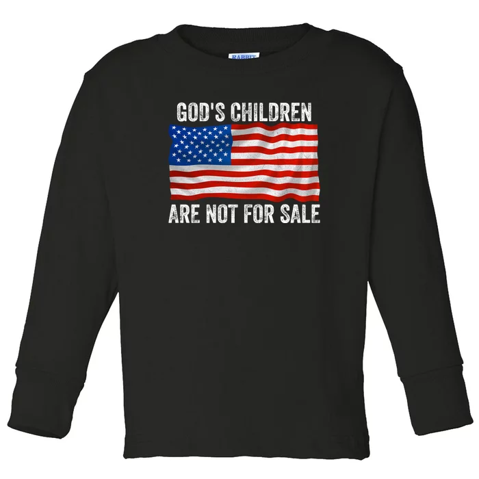 Gods Children Are Not For Sale Toddler Long Sleeve Shirt