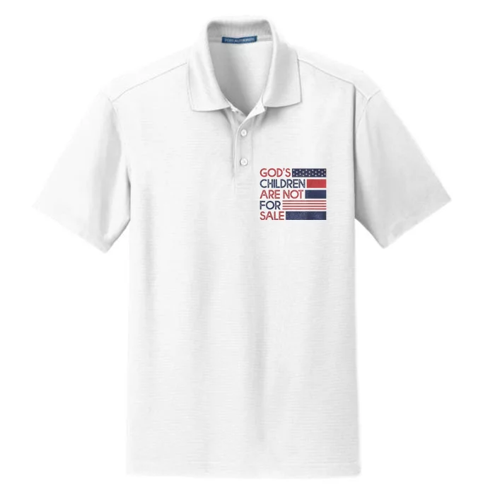 Gods Children Are Not For Sale Protect Children Dry Zone Grid Performance Polo