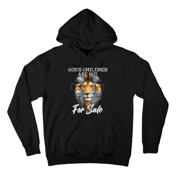 Gods Children Are Not For Sale Funny Quote Tall Hoodie