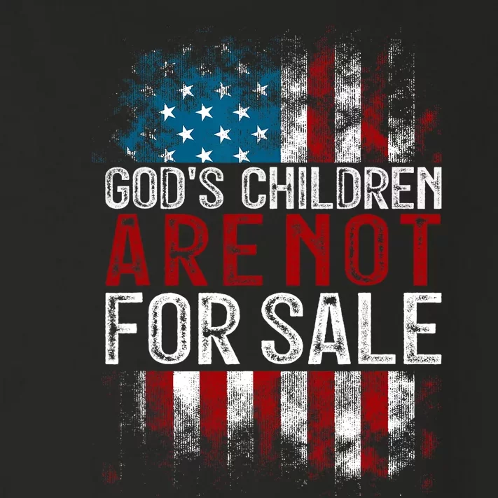 Gods Children Are Not For Sale US Flag Christian Toddler Long Sleeve Shirt