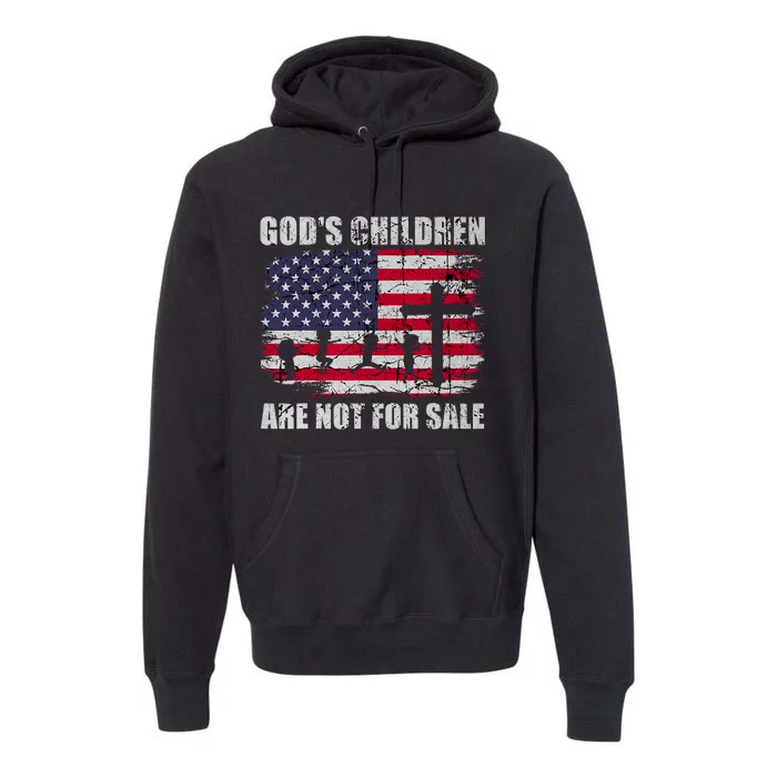 Gods Children Are Not For Sale Christ Christian Vintage Premium Hoodie