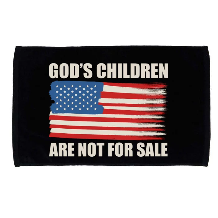 Gods Children Are Not For Sale USA Flag Microfiber Hand Towel