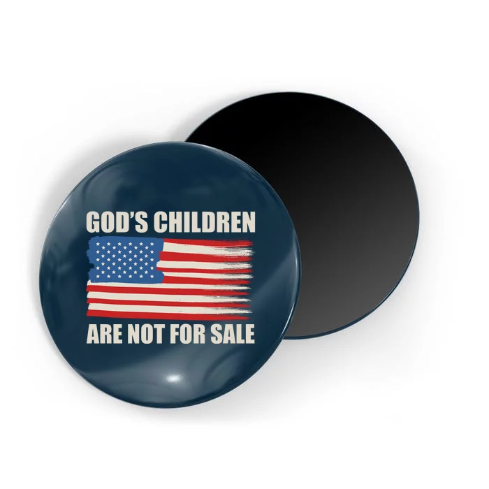 Gods Children Are Not For Sale USA Flag Magnet