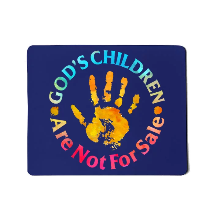 Gods Children Are Not For Sale Hand Prints Mousepad