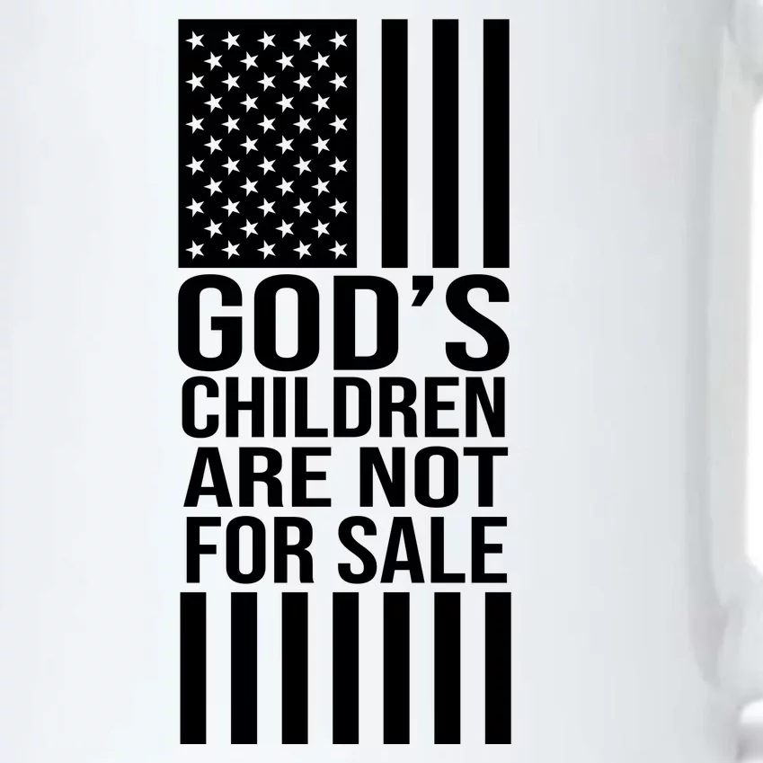 Gods Children Are Not For Sale American Flag Black Color Changing Mug