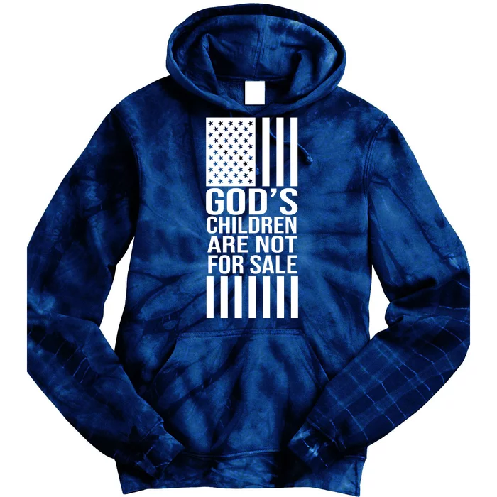 Gods Children Are Not For Sale American Flag Tie Dye Hoodie