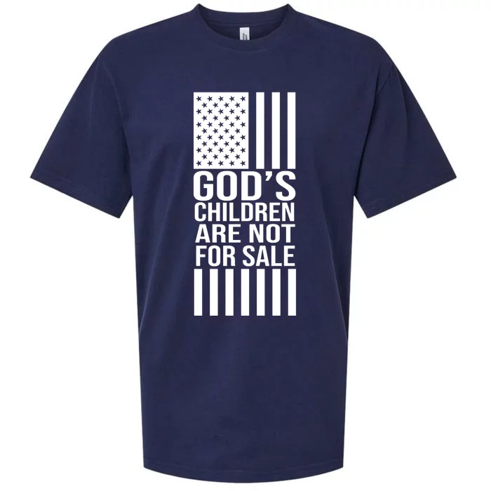 Gods Children Are Not For Sale American Flag Sueded Cloud Jersey T-Shirt