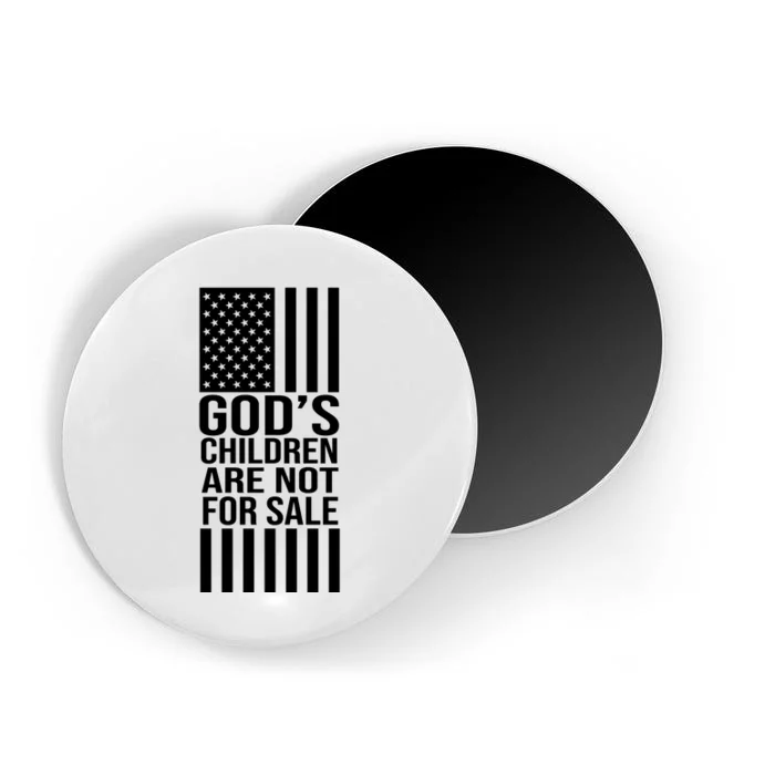 Gods Children Are Not For Sale American Flag Magnet