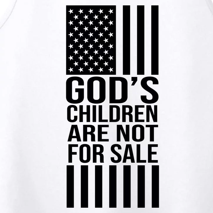 Gods Children Are Not For Sale American Flag Performance Tank