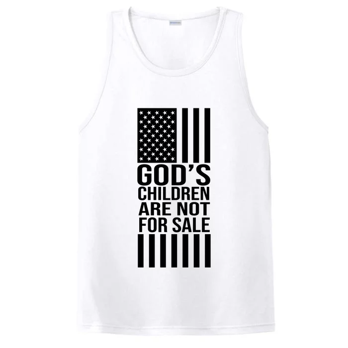 Gods Children Are Not For Sale American Flag Performance Tank