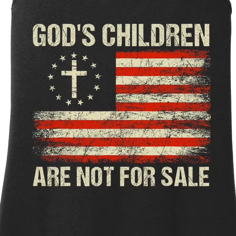 Gods Children Are Not For Sale Funny Quote Gods Children Ladies Essential Tank