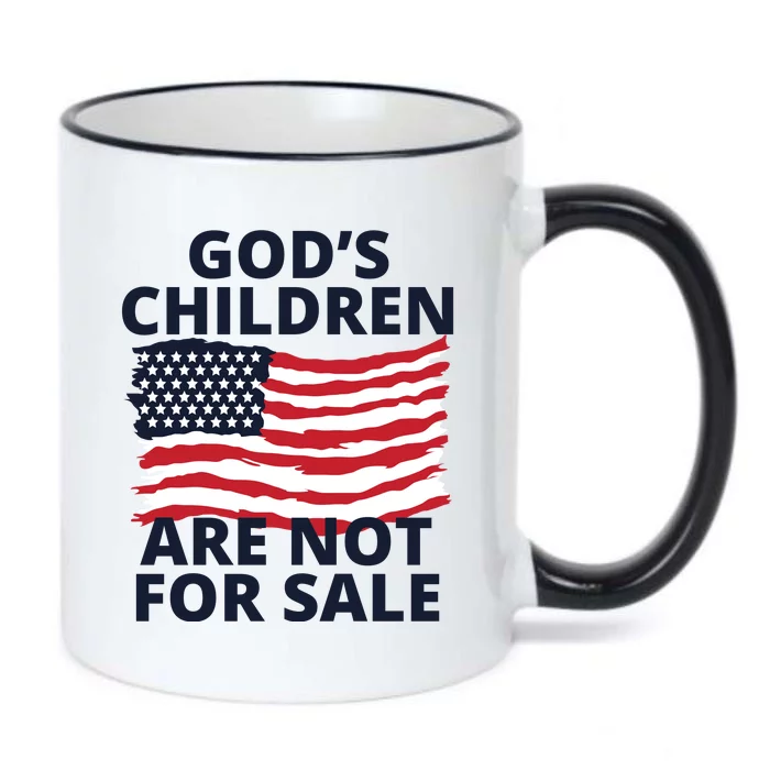 Gods Children Are Not For Sale Awareness Black Color Changing Mug