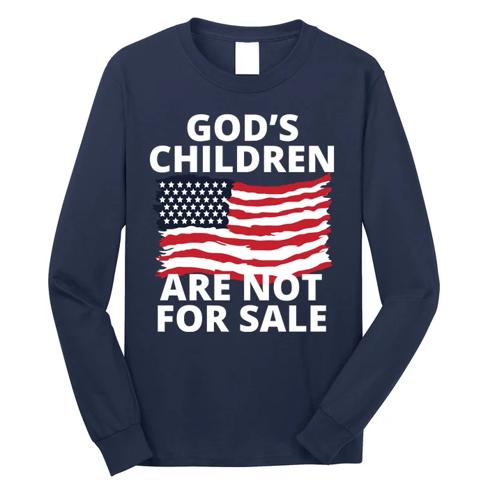 Gods Children Are Not For Sale Awareness Long Sleeve Shirt