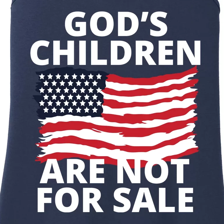 Gods Children Are Not For Sale Awareness Ladies Essential Tank