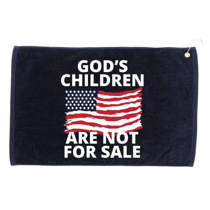 Gods Children Are Not For Sale Awareness Grommeted Golf Towel