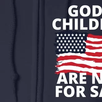 Gods Children Are Not For Sale Awareness Full Zip Hoodie