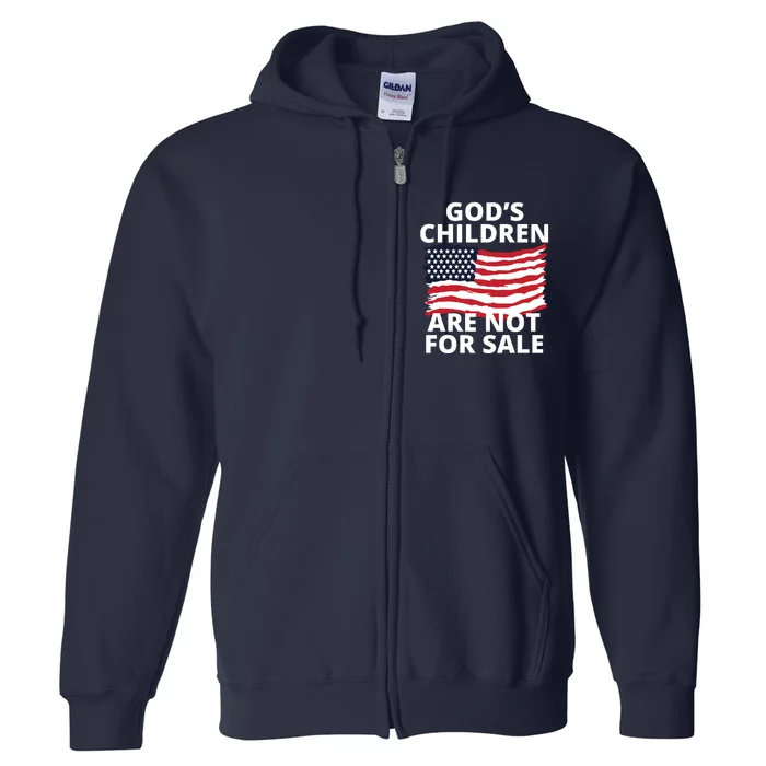 Gods Children Are Not For Sale Awareness Full Zip Hoodie