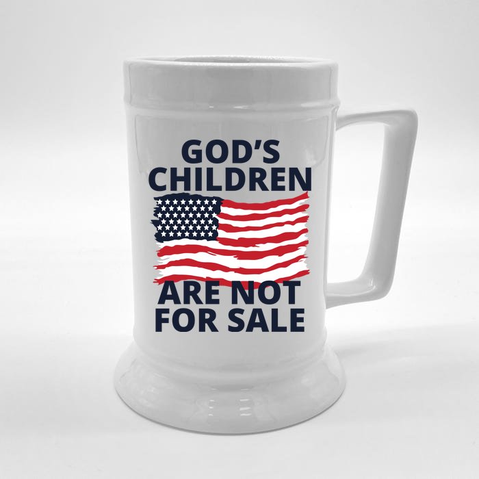 Gods Children Are Not For Sale Awareness Front & Back Beer Stein