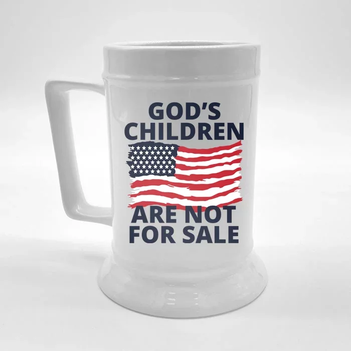 Gods Children Are Not For Sale Awareness Front & Back Beer Stein