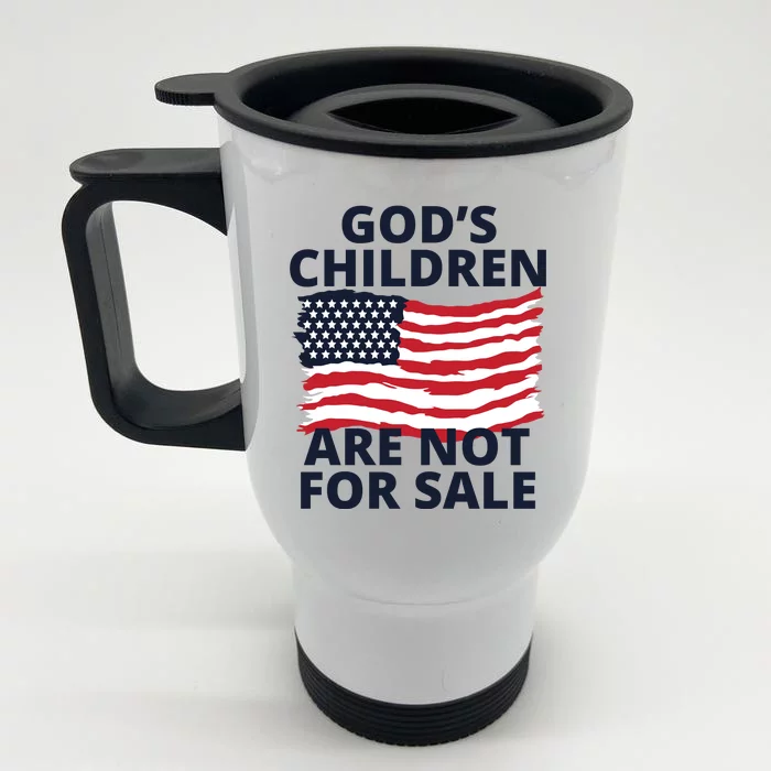 Gods Children Are Not For Sale Awareness Front & Back Stainless Steel Travel Mug