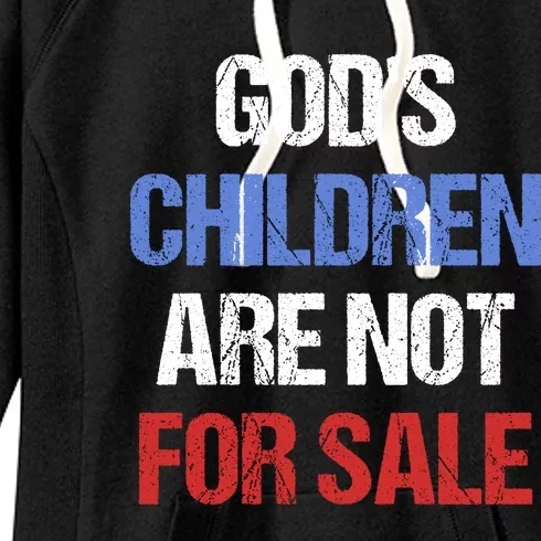 Gods Children Are Not For Sale Women's Fleece Hoodie