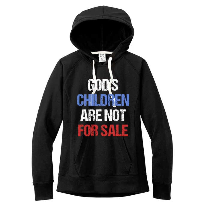 Gods Children Are Not For Sale Women's Fleece Hoodie