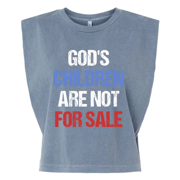 Gods Children Are Not For Sale Garment-Dyed Women's Muscle Tee