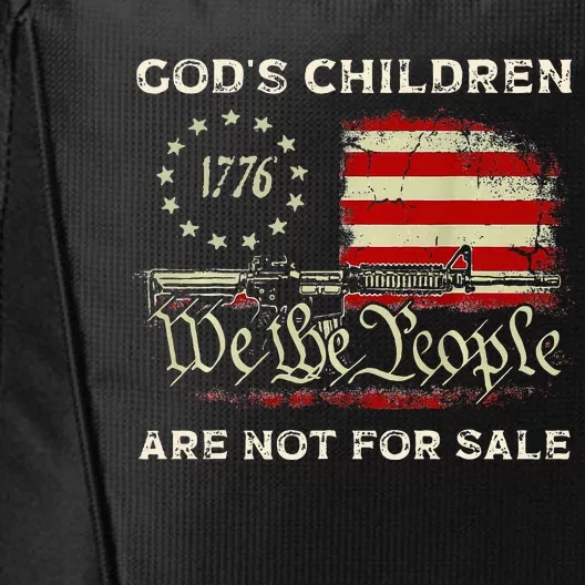 God's Children Are Not For Sale Embracing Sound of Freedom City Backpack