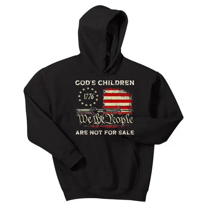 God's Children Are Not For Sale Embracing Sound of Freedom Kids Hoodie