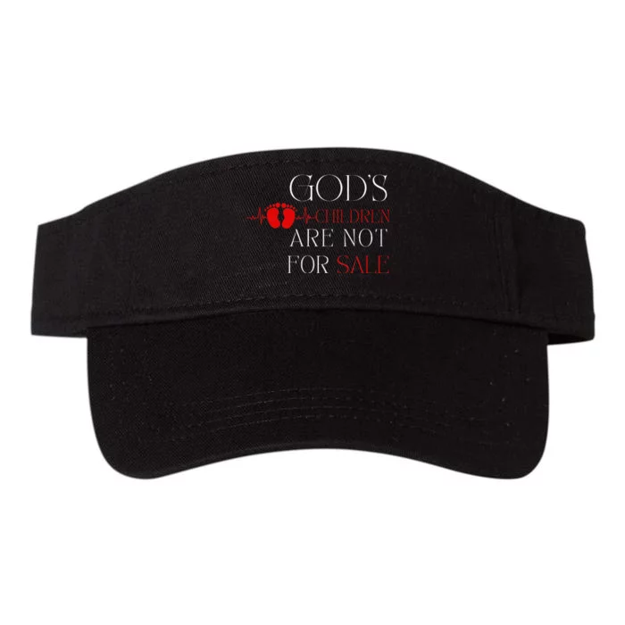 God's Children Are Not For Sale For Children Family Valucap Bio-Washed Visor