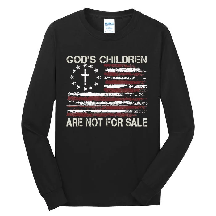 Gods Children Are Not For Sale Funny Quote God's Children Tall Long Sleeve T-Shirt