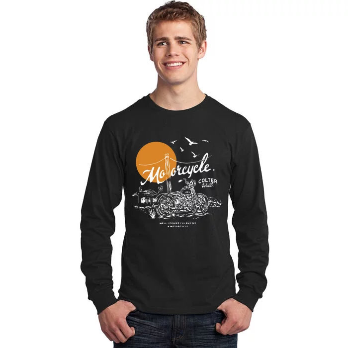 Graphic Colters Arts Wall Motorcycle Quote Music Singer Tall Long Sleeve T-Shirt