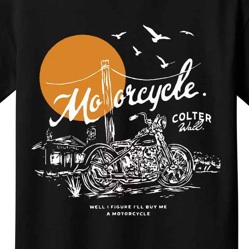 Graphic Colters Arts Wall Motorcycle Quote Music Singer Kids T-Shirt