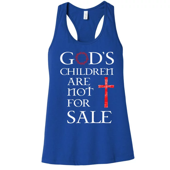 Gods Children Are Not For Sale For Children Family Women's Racerback Tank