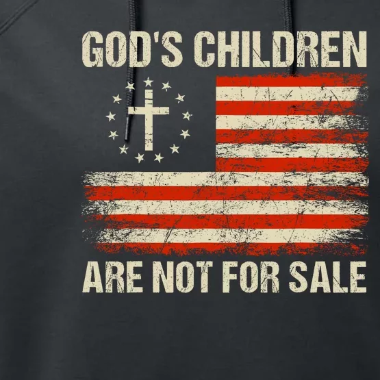 Gods Children Are Not For Sale Quote Gods Children Performance Fleece Hoodie