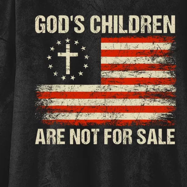 Gods Children Are Not For Sale Quote Gods Children Hooded Wearable Blanket