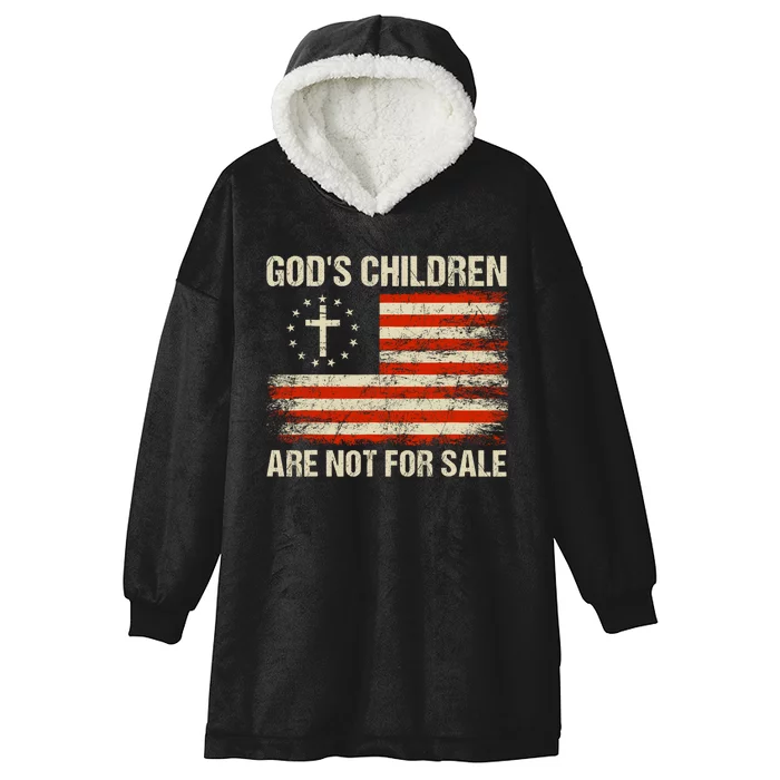 Gods Children Are Not For Sale Quote Gods Children Hooded Wearable Blanket