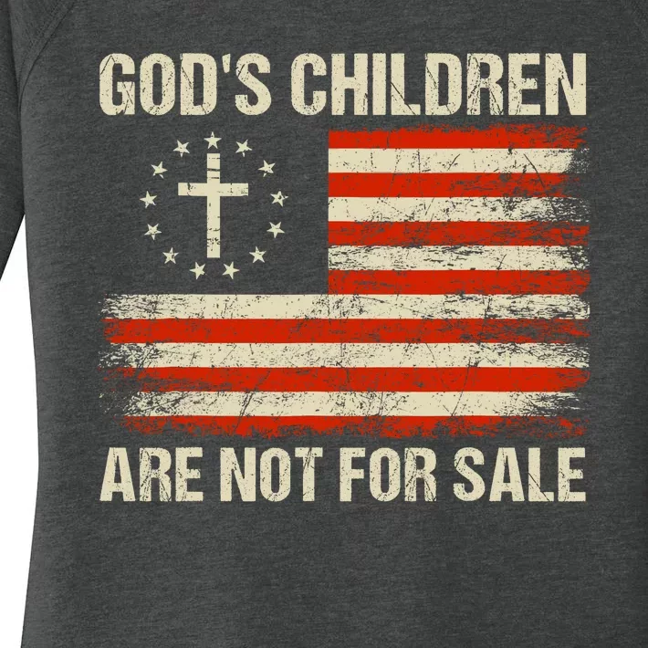 Gods Children Are Not For Sale Quote Gods Children Women's Perfect Tri Tunic Long Sleeve Shirt