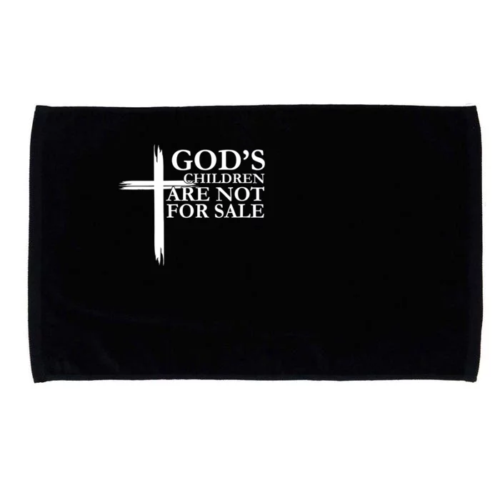 Gods Children Are Not For Sale Cross Microfiber Hand Towel