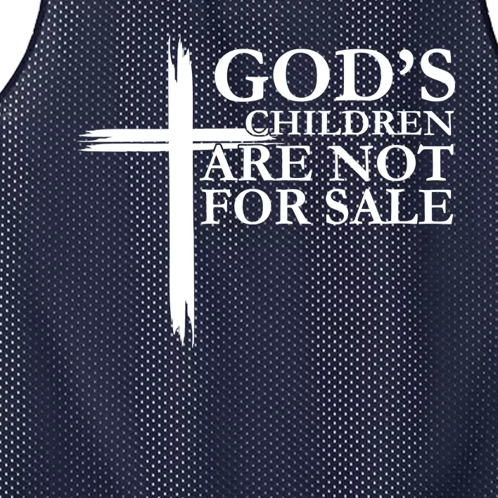 Gods Children Are Not For Sale Cross Mesh Reversible Basketball Jersey Tank