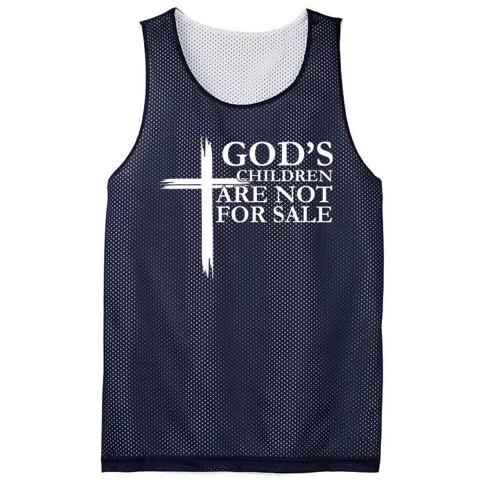 Gods Children Are Not For Sale Cross Mesh Reversible Basketball Jersey Tank