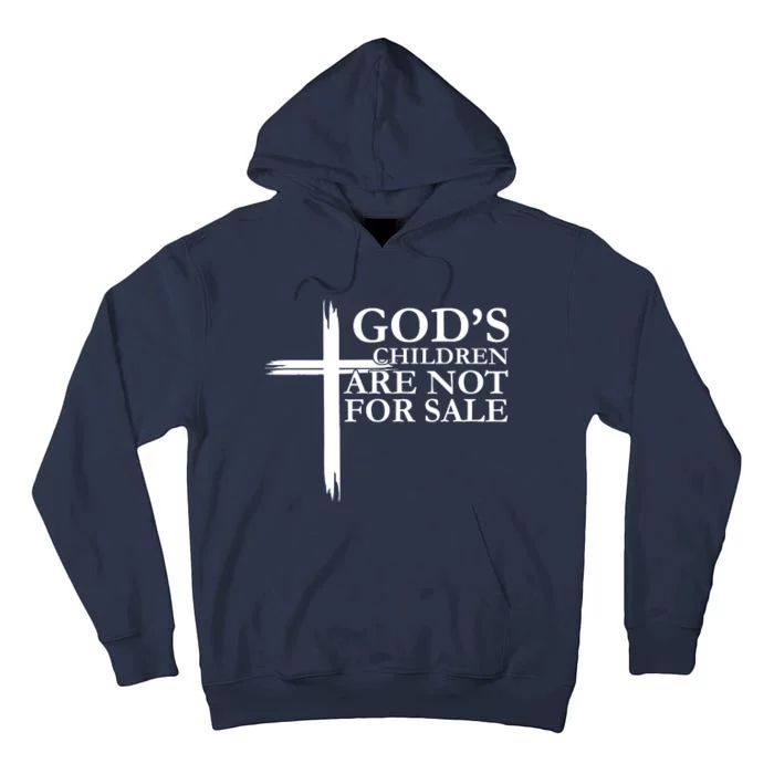 Gods Children Are Not For Sale Cross Tall Hoodie