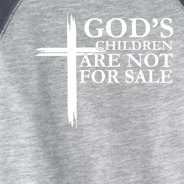 Gods Children Are Not For Sale Cross Toddler Fine Jersey T-Shirt