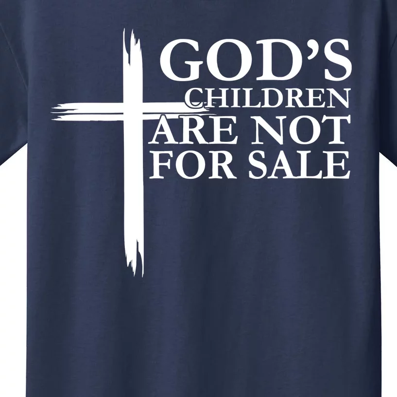 Gods Children Are Not For Sale Cross Kids T-Shirt