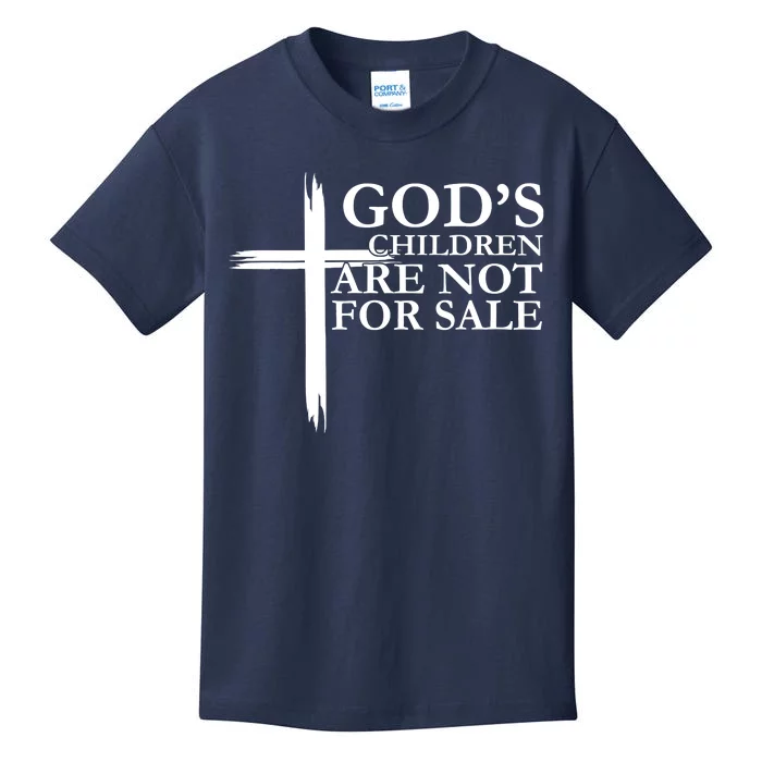 Gods Children Are Not For Sale Cross Kids T-Shirt