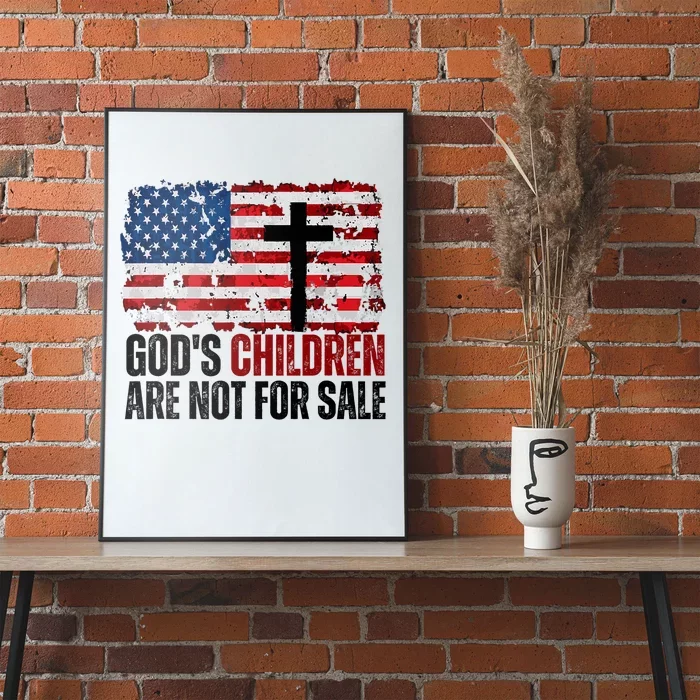 Gods Children Are Not For Sale Funny Trending Design Poster