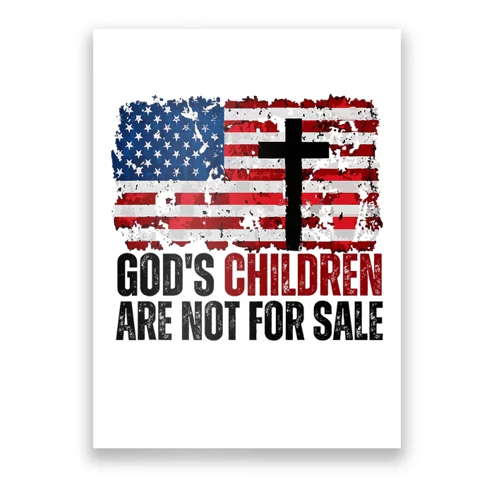 Gods Children Are Not For Sale Funny Trending Design Poster