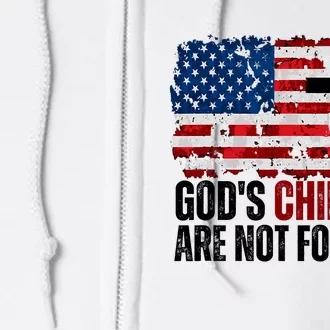 Gods Children Are Not For Sale Funny Trending Design Full Zip Hoodie