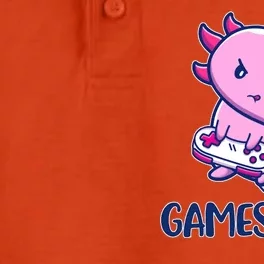 GAMESALOTL Cute Axolotl Dry Zone Grid Performance Polo